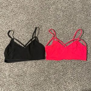 Pair of Victoria’s Secret bralettes ❤️🖤